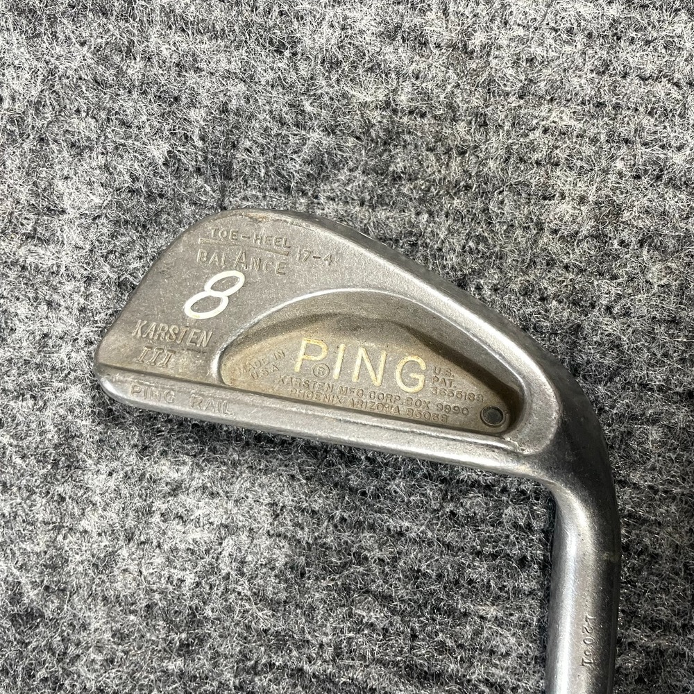 Ping Karsten III 8 Iron Black Dot  Right Handed Stiff Shaft Golf Club Vintage